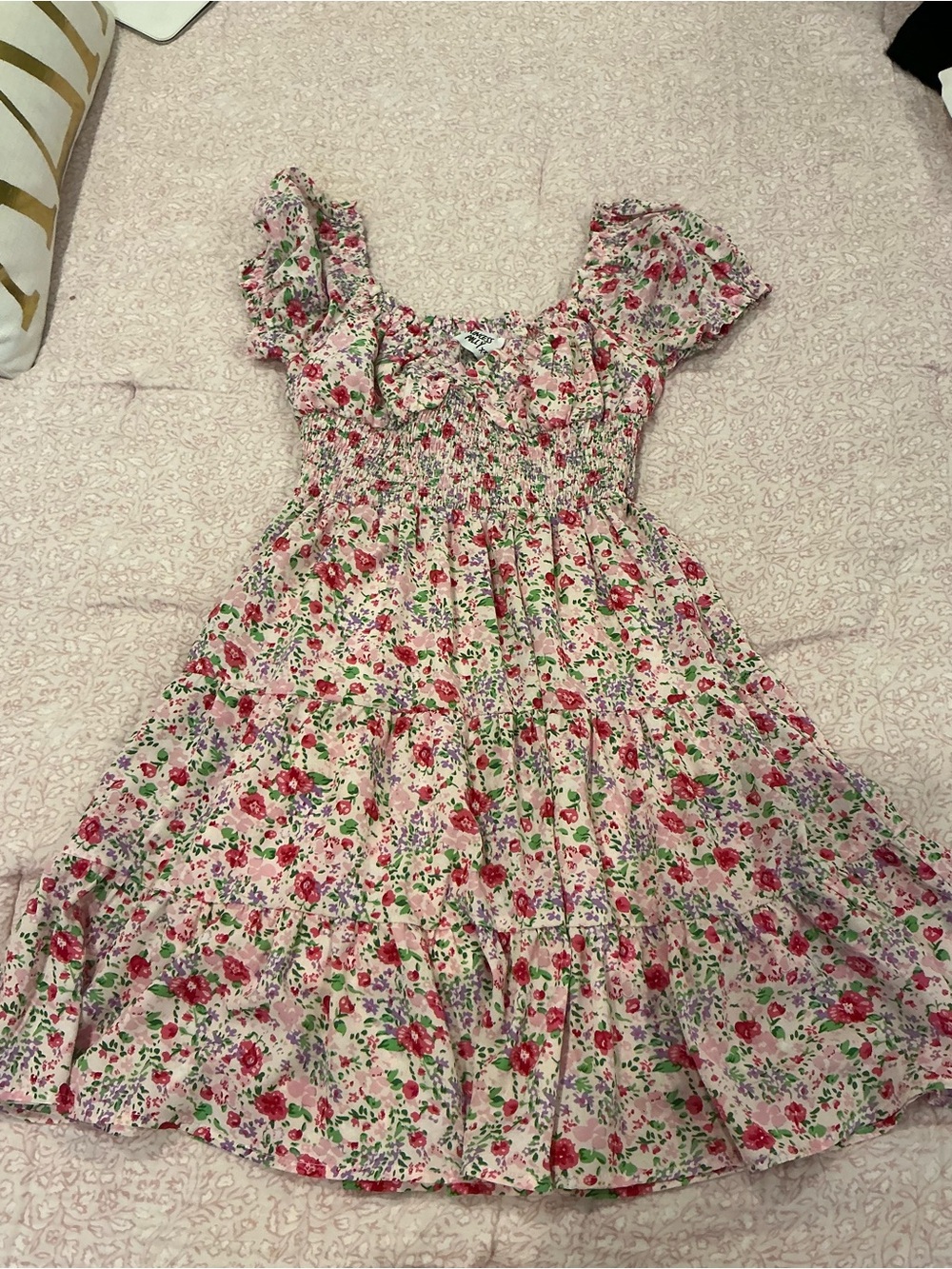 Princess Polly Pink Floral Mini Dress - Picture 3 of 3
